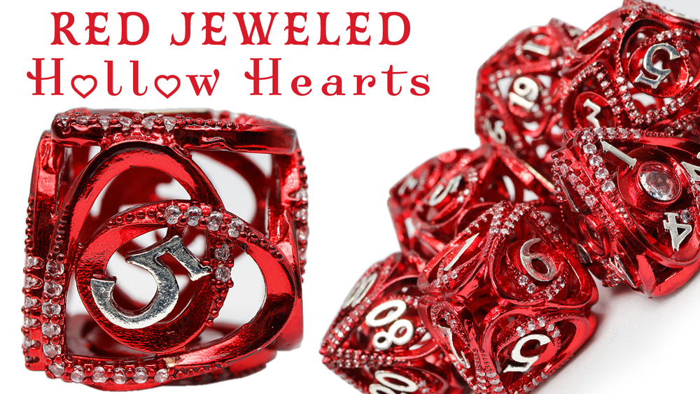 Hollow Hearts RPG Set Jeweled  - Red