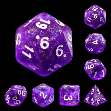 Electric Vibes RPG Dice Set