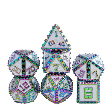 Brigandine Armor: Enchanted - Metal RPG Dice Set