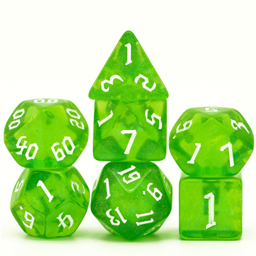 Forest Emerald RPG Dice Set