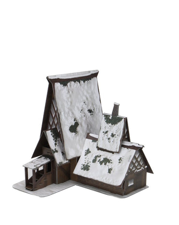 D&D Minis IR: ICEWIND DALE: RIME OF THE FROSTMAIDEN - THE LODGE PAPERCRAFT SET