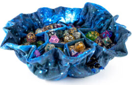 Dice Bag: Velvet Compartment Bag with Pockets — Galaxy