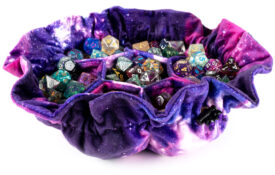 Dice Bag: Velvet Compartment Bag with Pockets — Nebula