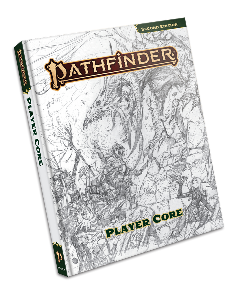 Pathfinder RPG, 2e: Player Core Remastered, Sketch Cover
