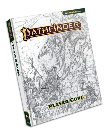 Pathfinder RPG, 2e: Player Core Remastered, Sketch Cover