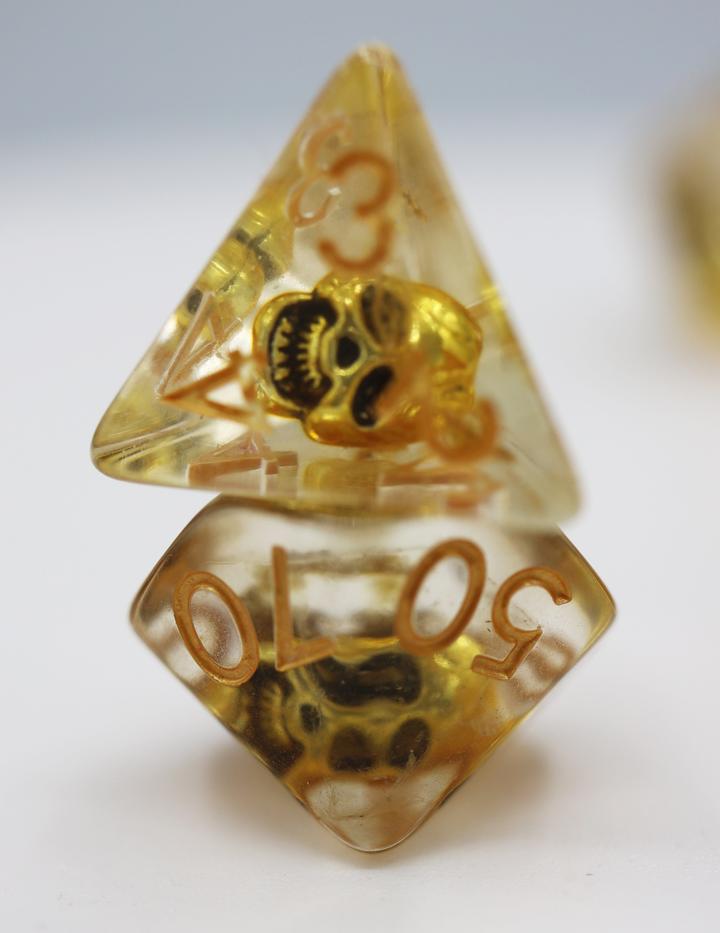 Pirate Skull RPG Dice Set