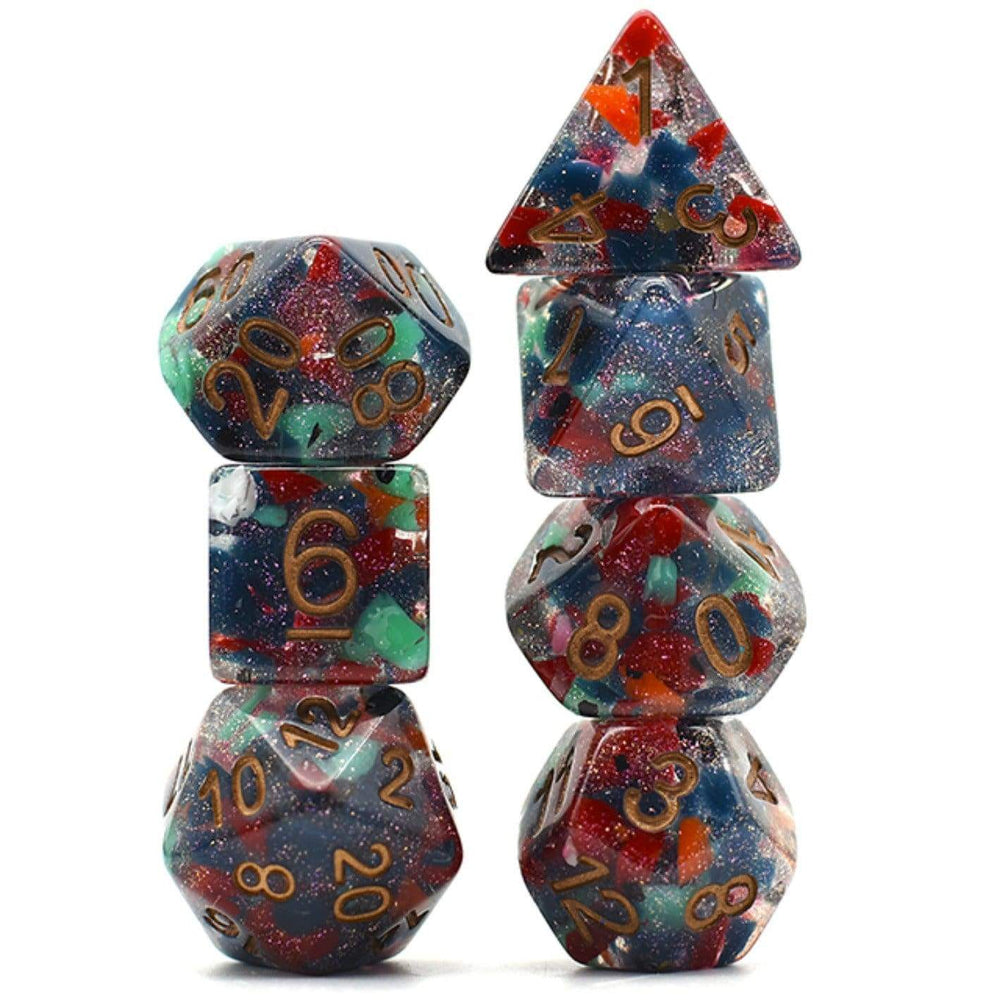 Regenerate with Copper RPG Dice Set