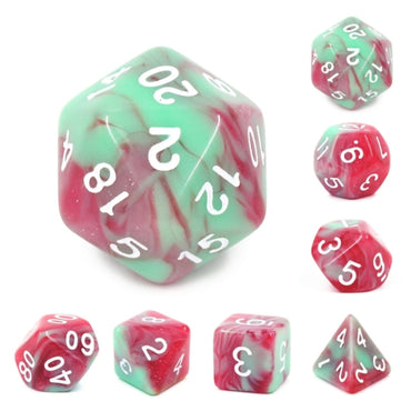 Strawberry Crème RPG Dice Set