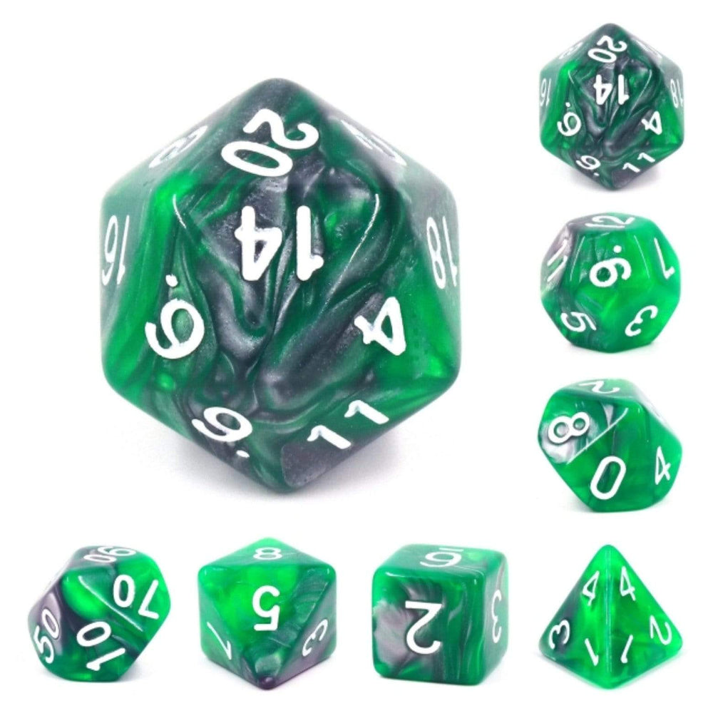 Emerald Ore RPG Dice Set