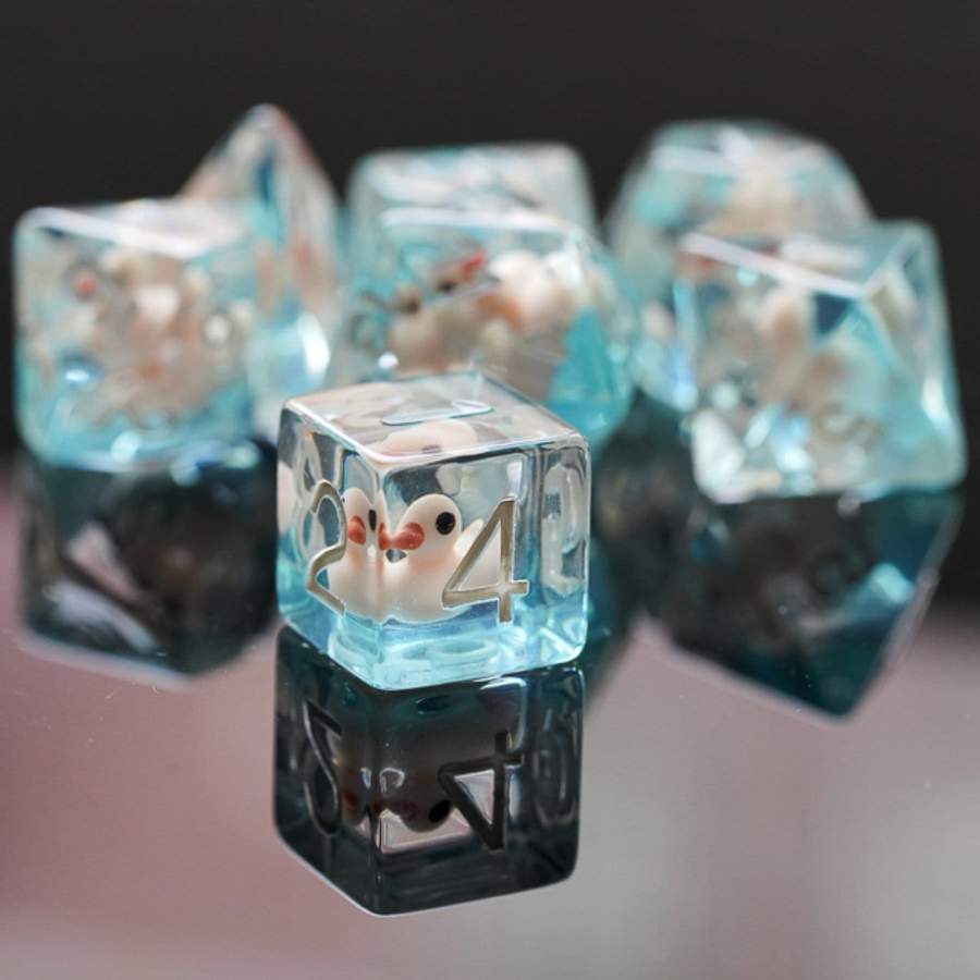 PINK DUCK RPG DICE SET