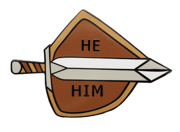 Enamel Pins: Sword and Shield Pronouns