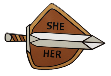 Enamel Pins: Sword and Shield Pronouns