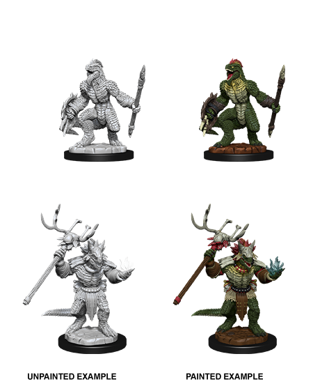 Unpainted Minis: W12: D&D: Lizardfolk & Lizardfolk Shaman