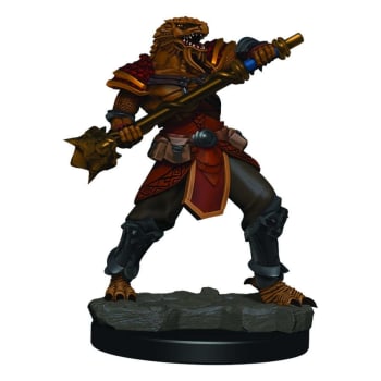 Painted Premium Miniature: DD: Fighter Dragonborn Male