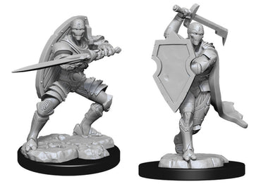 Unpainted Minis: W13: D&D: Warforged Fighter Male