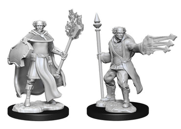 Unpainted Minis: W13: D&D: Multiclass Cleric + Wizard Male