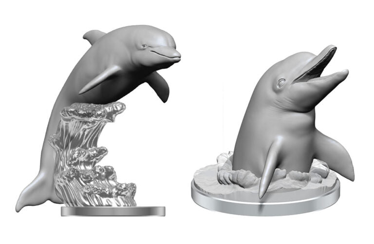 Unpainted Minis: W14: D&D: Dolphins