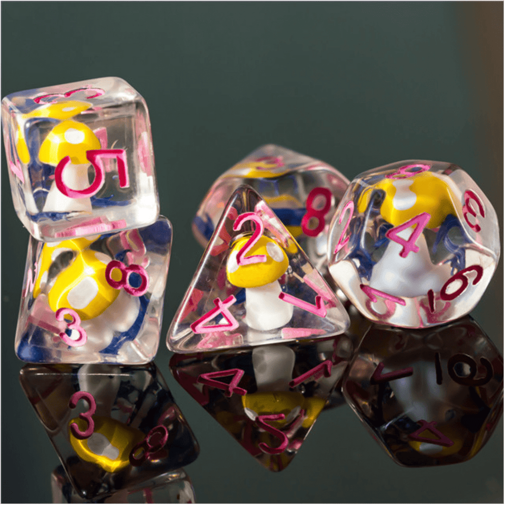 Fairytale Mushrooms RPG Dice Set
