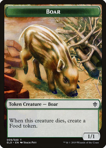 Boar [Throne of Eldraine Tokens]