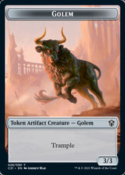 Golem (026) // Thopter Token [Commander 2021 Tokens]