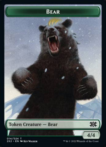 Bear // Knight Double-sided Token [Double Masters 2022 Tokens]