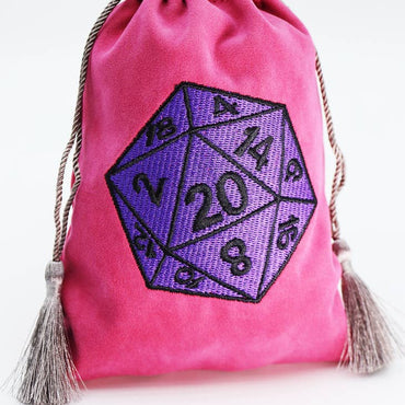 Dice Bag - Purple D20