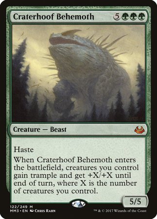 Craterhoof Behemoth [Modern Masters 2017]