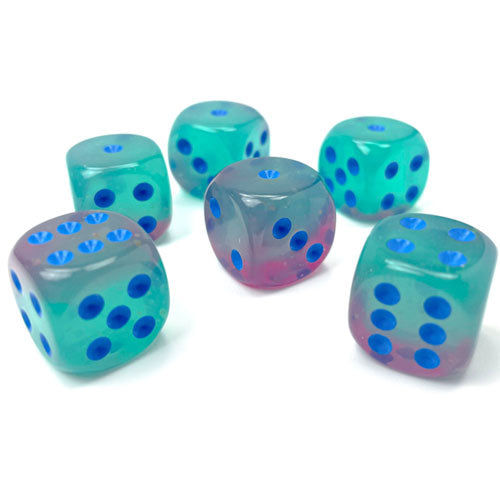 CHESSEX: D6 Gemini™ Luminary DICE SETS - 16mm