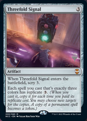 Threefold Signal (Promo Pack) [Streets of New Capenna Commander Promos]