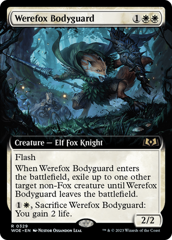 Werefox Bodyguard (Extended Art) [Wilds of Eldraine]