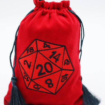 Dice Bag - Red D20