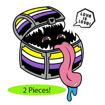 Enamel Mimic 2-Piece Pride Pins