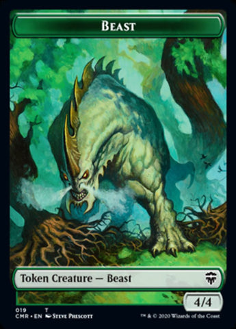 Beast (18) // Beast Token (19) [Commander Legends Tokens]