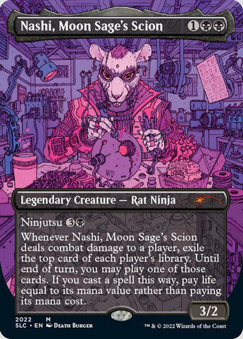 Nashi, Moon Sage's Scion (Borderless) [Secret Lair 30th Anniversary Countdown Kit]