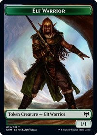 Elf Warrior // Troll Warrior Double-sided Token [Kaldheim Tokens]