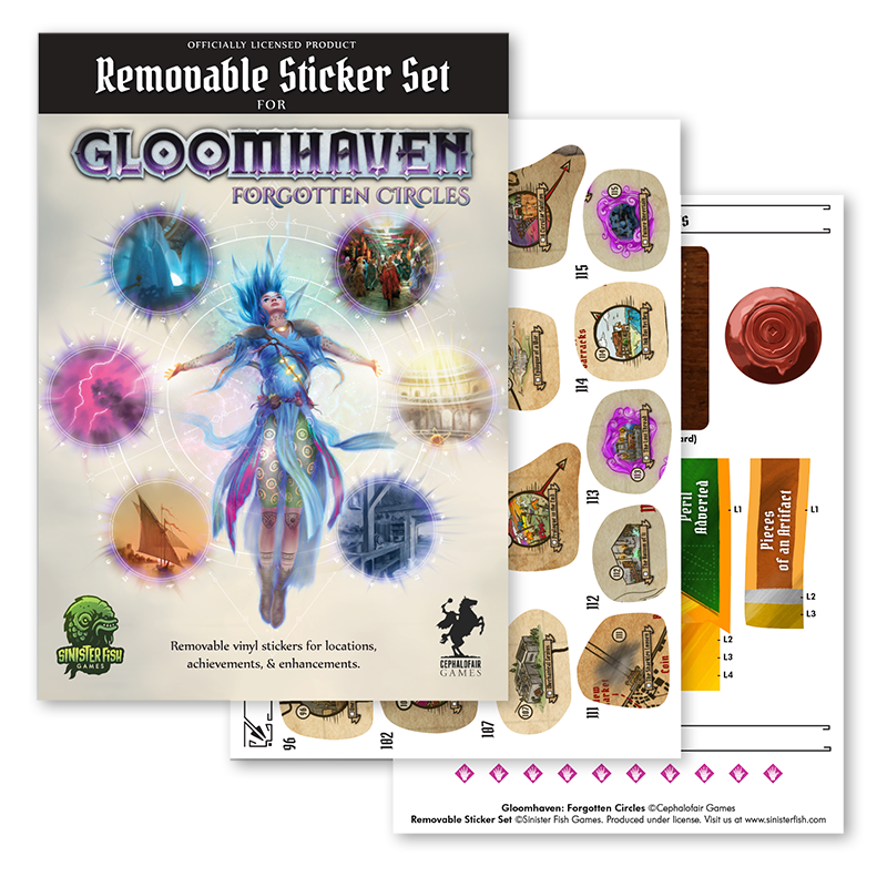 Gloomhaven Replacement Stickers