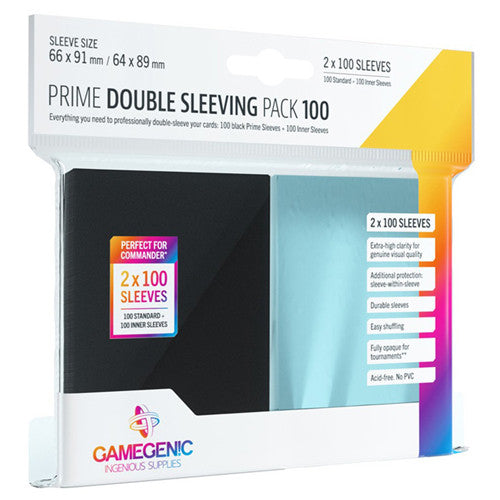 Gamegenic Prime Double Sleeving Pack 100