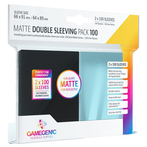 Gamegenic Matte Double Sleeving Pack 100