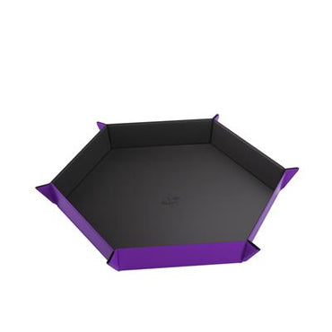 Magnetic Dice Tray Hexagonal Black/Purple