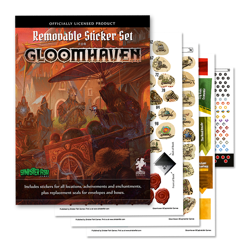 Gloomhaven Replacement Stickers