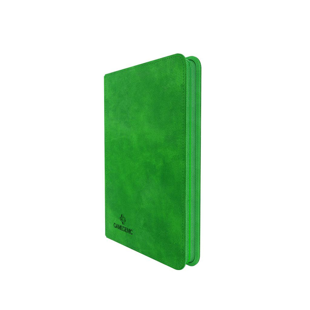 zip-up album 8-pocket green