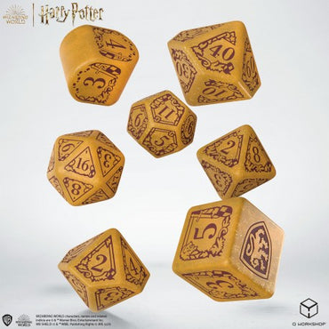 Harry Potter. Hufflepuff Modern Dice Set - Black