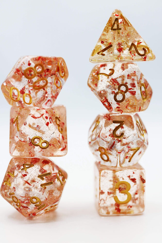 Metallic Ruby RPG Dice Set