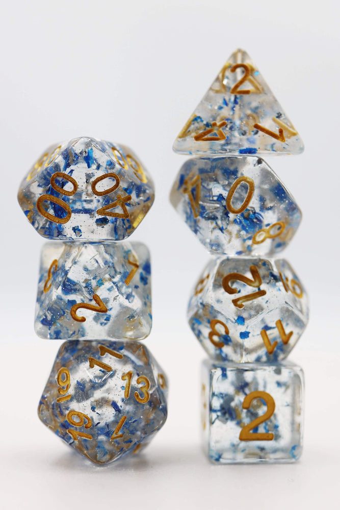 Metallic Sapphire RPG Dice Set