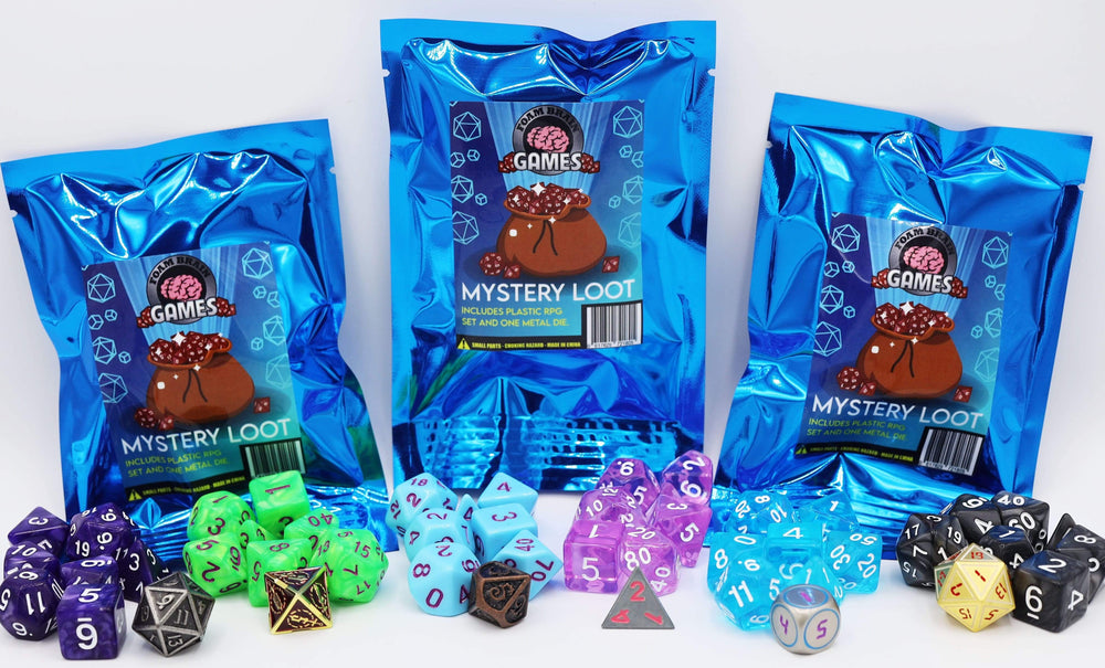 Mystery Loot: RPG Dice Set & Bonus Metal Die