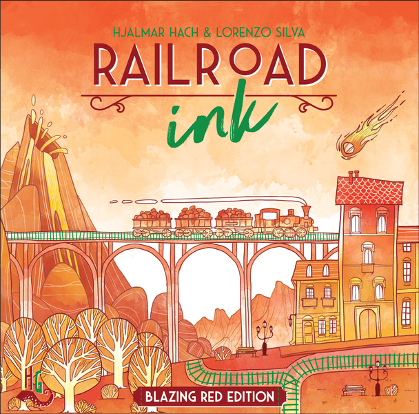 Railroad ink blazing red edition
