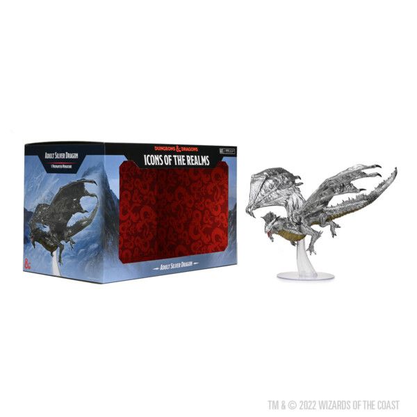D&D Icons of the Realms: Adult Silver Dragon