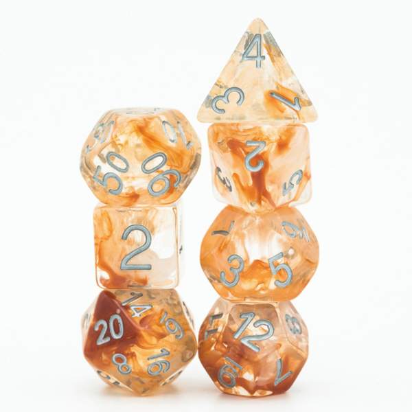 Sun smoke rpg dice set