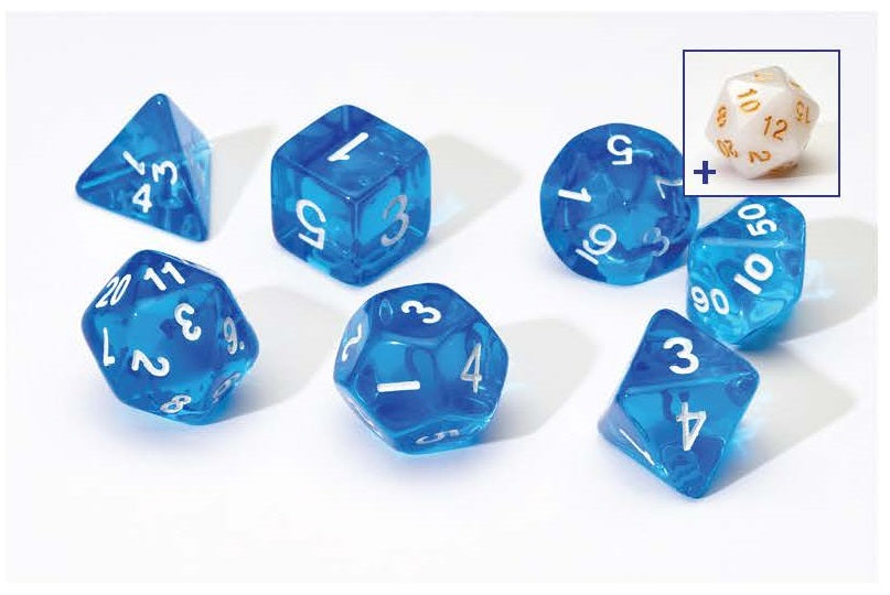 SD: Translucent Resin 7 Dice RPG Set