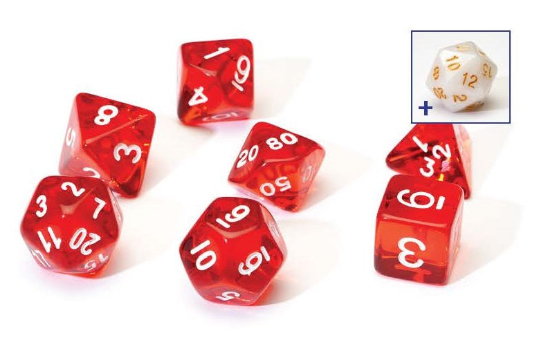 SD: Translucent Resin 7 Dice RPG Set